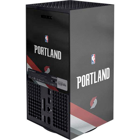 NBA Portland Trail Blazers Jersey XBox Series X Digital Edition Console Skin